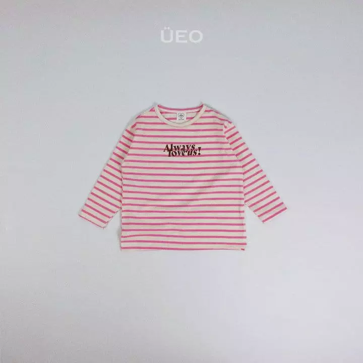 U Eo - Korean Junior Fashion - #littlefashionista - Love Slit Tee - 5