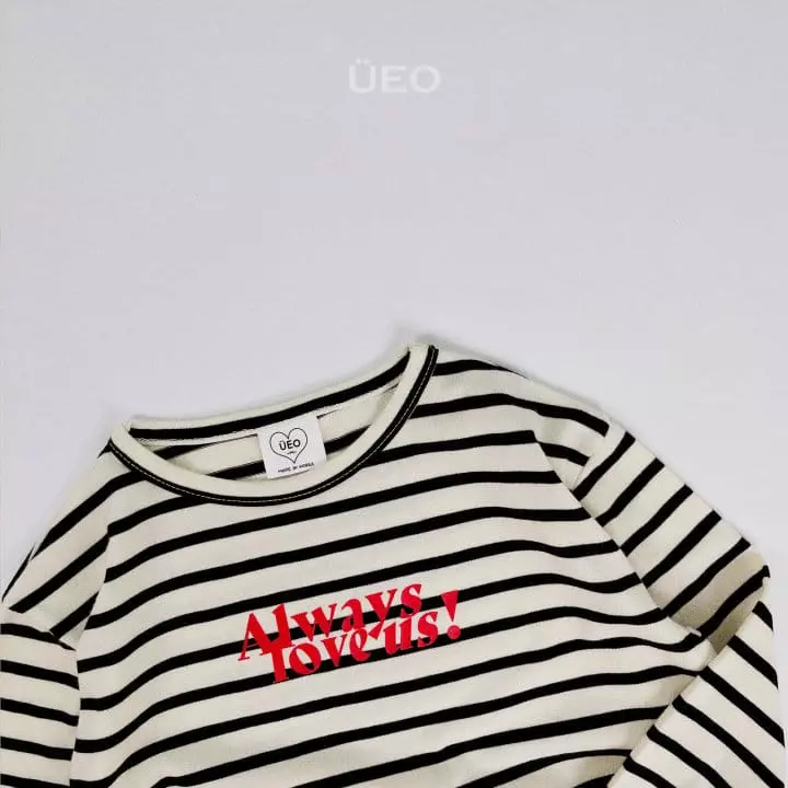 U Eo - Korean Junior Fashion - #minifashionista - Love Slit Tee - 7