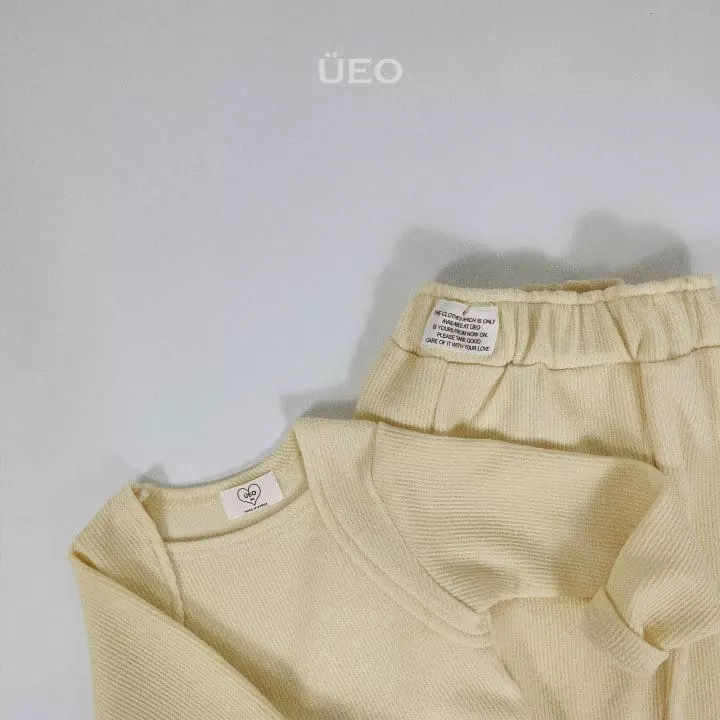 U Eo - Korean Junior Fashion - #todddlerfashion - Crush Top Bottom Set - 4