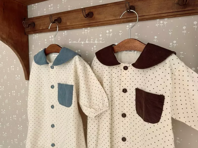 Valu Bebe - Korean Baby Fashion - #babyboutique - Dot Sailor Bodysuit - 5
