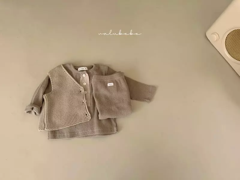 Valu Bebe - Korean Baby Fashion - #babyboutique - Croiffle Top Bottom Set