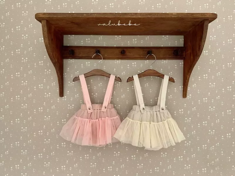 Valu Bebe - Korean Baby Fashion - #babyclothing - Dungarees Skirt Bodysuit