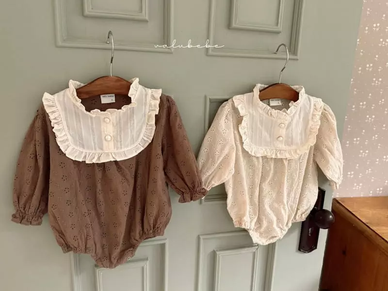 Valu Bebe - Korean Baby Fashion - #babyclothing - Bean Button Frill Bodysuit - 5