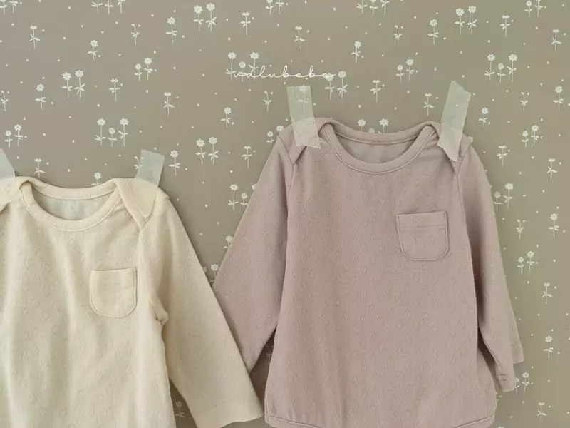 Valu Bebe - Korean Baby Fashion - #babyclothing - Heart Jacquard Bodysuit