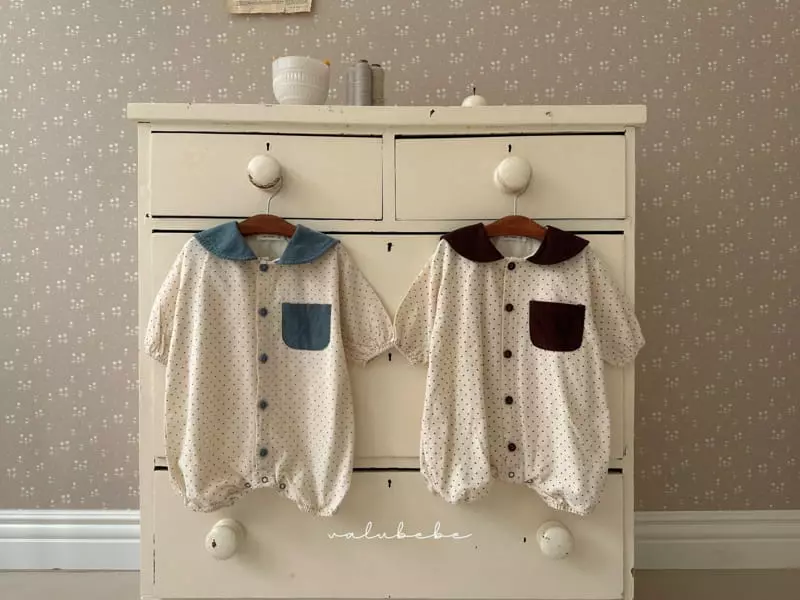 Valu Bebe - Korean Baby Fashion - #babyfashion - Dot Sailor Bodysuit - 8