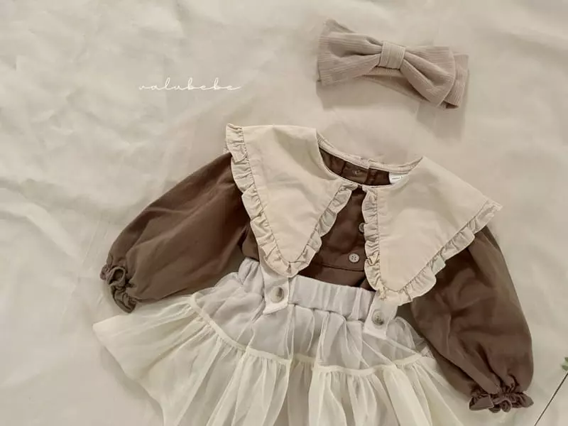 Valu Bebe - Korean Baby Fashion - #babyfashion - Dungarees Skirt Bodysuit - 2
