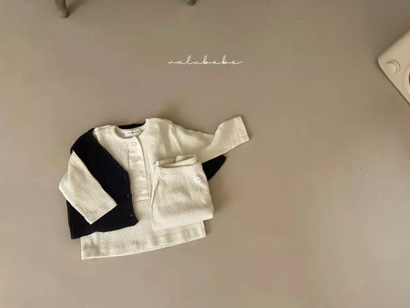 Valu Bebe - Korean Baby Fashion - #babyfashion - Croiffle Top Bottom Set - 5