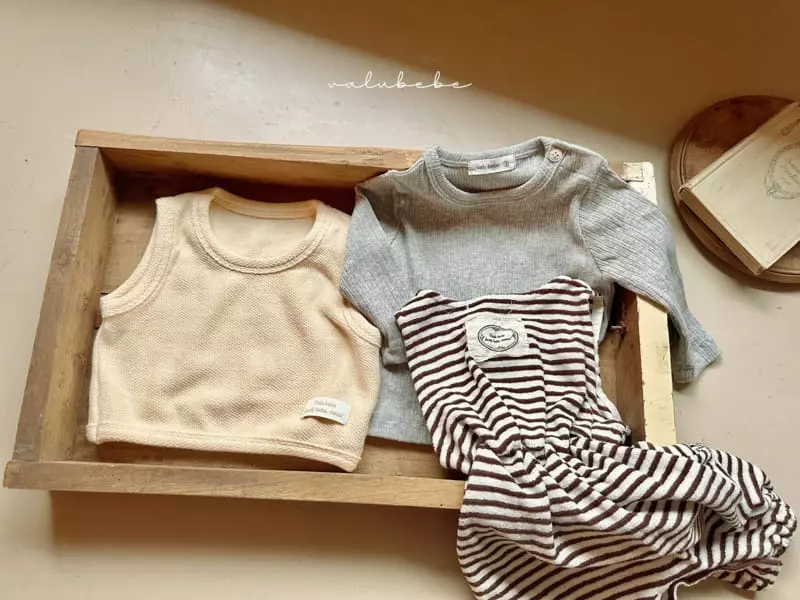 Valu Bebe - Korean Baby Fashion - #babyclothing - Critikc Rib Tee - 4