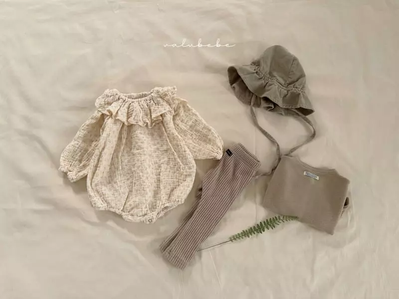 Valu Bebe - Korean Baby Fashion - #babyfever - Big Frill Flower Bodysuit - 8