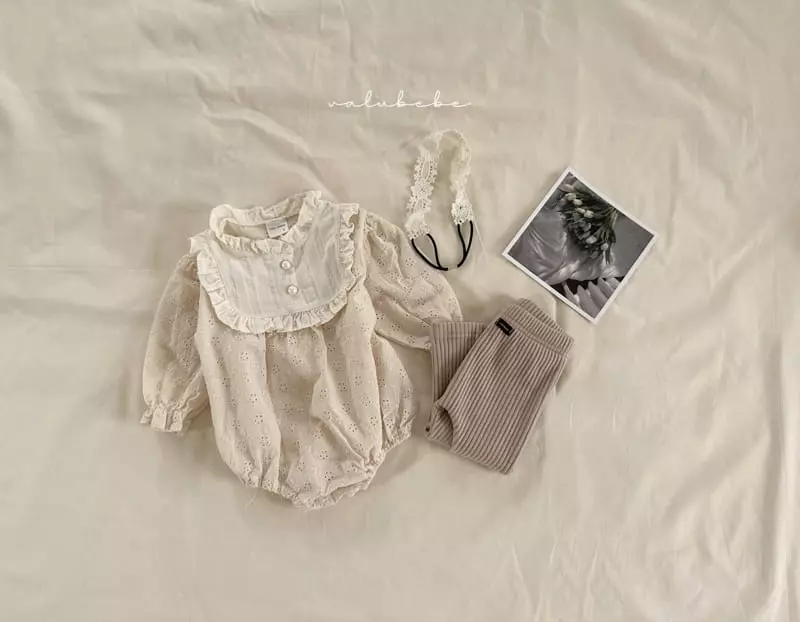 Valu Bebe - Korean Baby Fashion - #babyfever - Bean Button Frill Bodysuit - 7