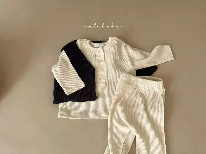 Valu Bebe - Korean Baby Fashion - #babyfever - Croiffle Top Bottom Set - 6