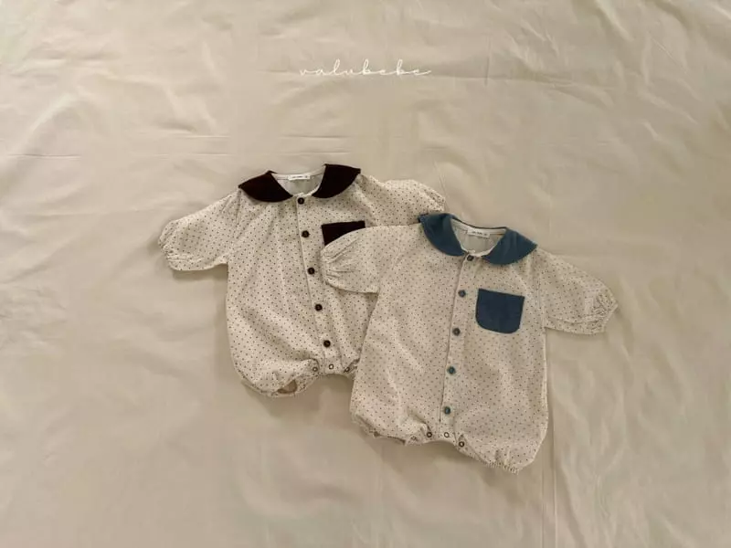 Valu Bebe - Korean Baby Fashion - #babygirlfashion - Dot Sailor Bodysuit - 10