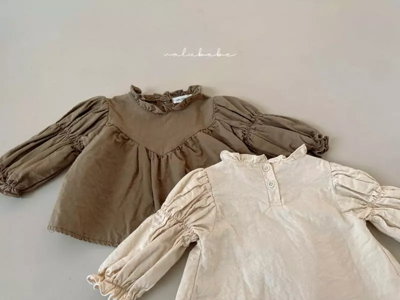 Valu Bebe - Korean Baby Fashion - #babygirlfashion - V Frill Blouse - 11