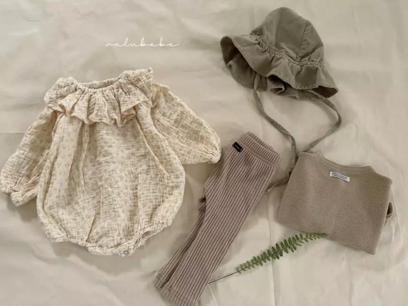Valu Bebe - Korean Baby Fashion - #babygirlfashion - Big Frill Flower Bodysuit - 9