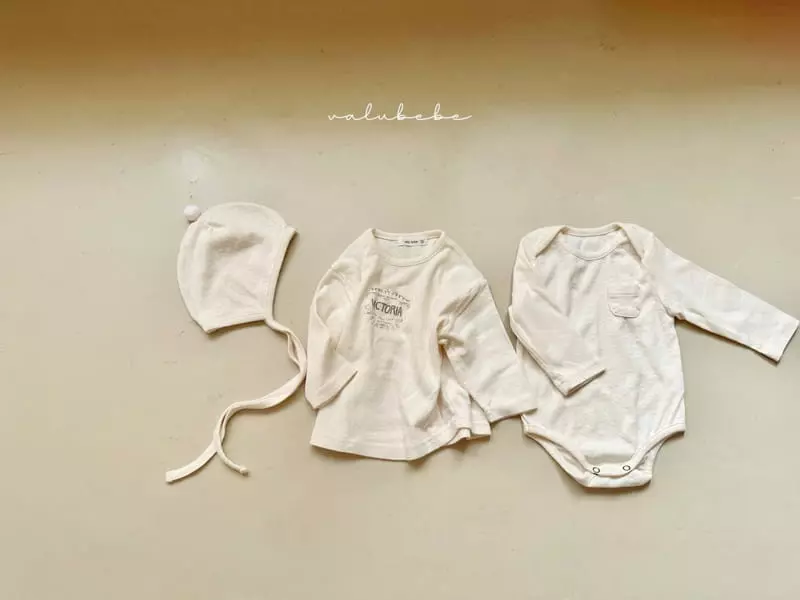 Valu Bebe - Korean Baby Fashion - #babyfever - Heart Jacquard Bodysuit - 4