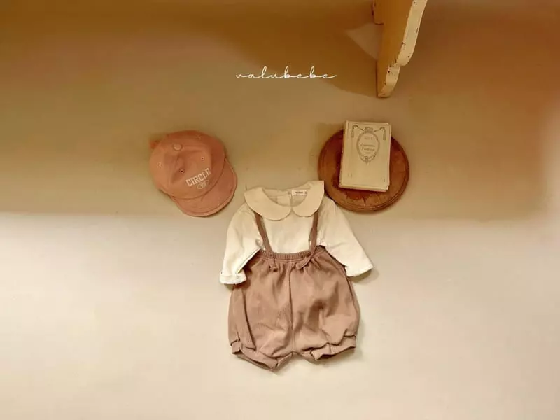 Valu Bebe - Korean Baby Fashion - #babygirlfashion - Pumpkin Dungarees Bloomer - 2