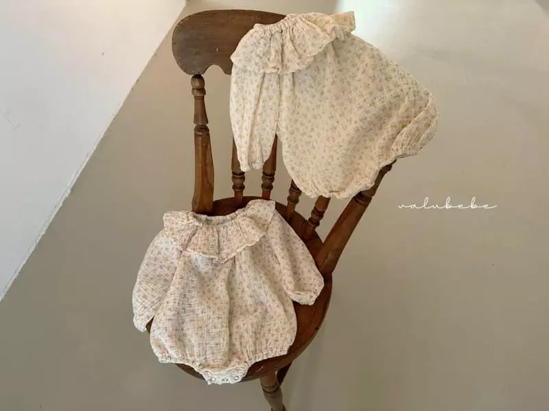 Valu Bebe - Korean Baby Fashion - #babylifestyle - Big Frill Flower Bodysuit - 10
