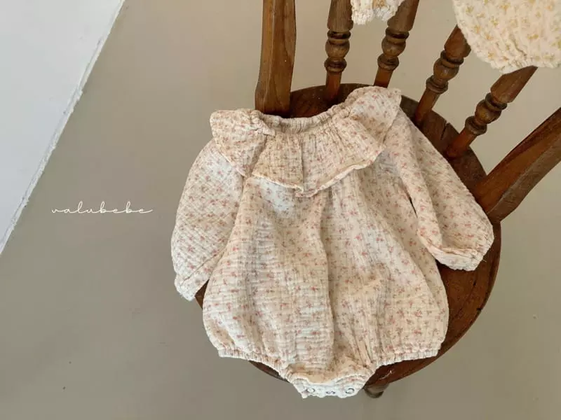 Valu Bebe - Korean Baby Fashion - #babyoninstagram - Big Frill Flower Bodysuit - 11