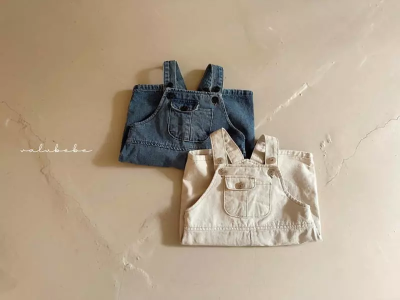 Valu Bebe - Korean Baby Fashion - #babyoninstagram - Overalls Denm Bodysuit - 3