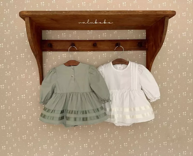Valu Bebe - Korean Baby Fashion - #babyoninstagram - Pintuck One-piece Bodysuit - 9