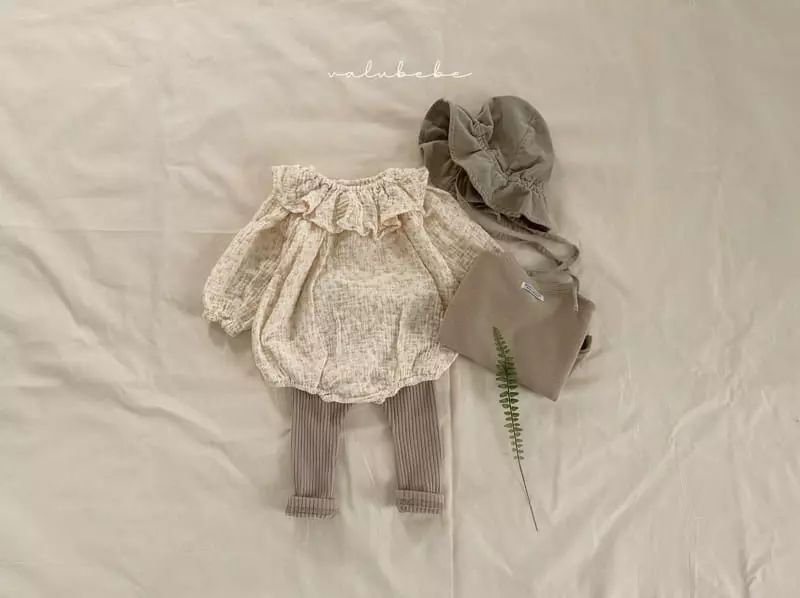 Valu Bebe - Korean Baby Fashion - #babyootd - Big Frill Flower Bodysuit - 12