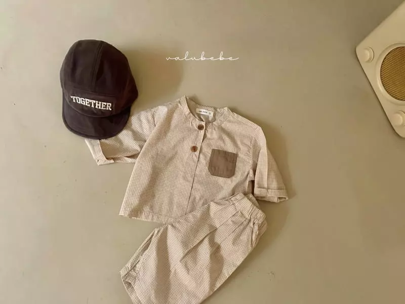 Valu Bebe - Korean Baby Fashion - #babyootd - Point Check Shirt - 6