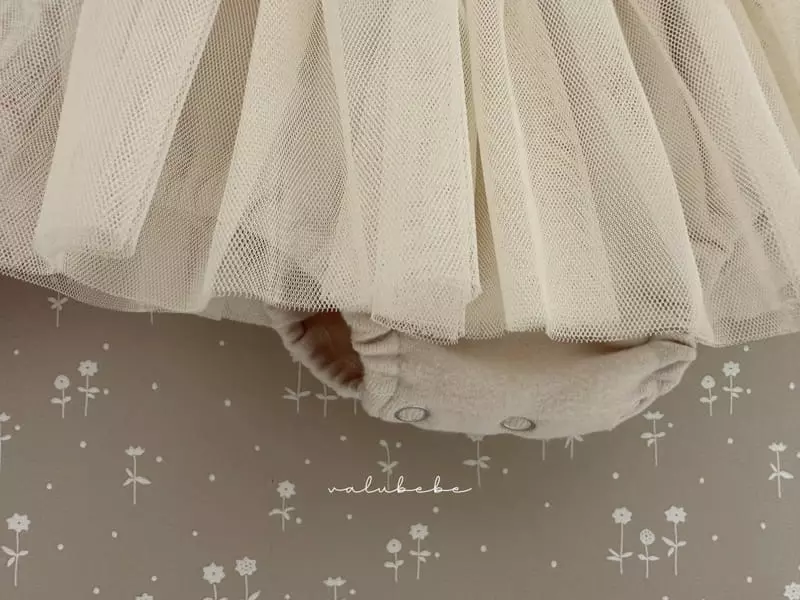 Valu Bebe - Korean Baby Fashion - #babyoutfit - Dungarees Skirt Bodysuit - 9