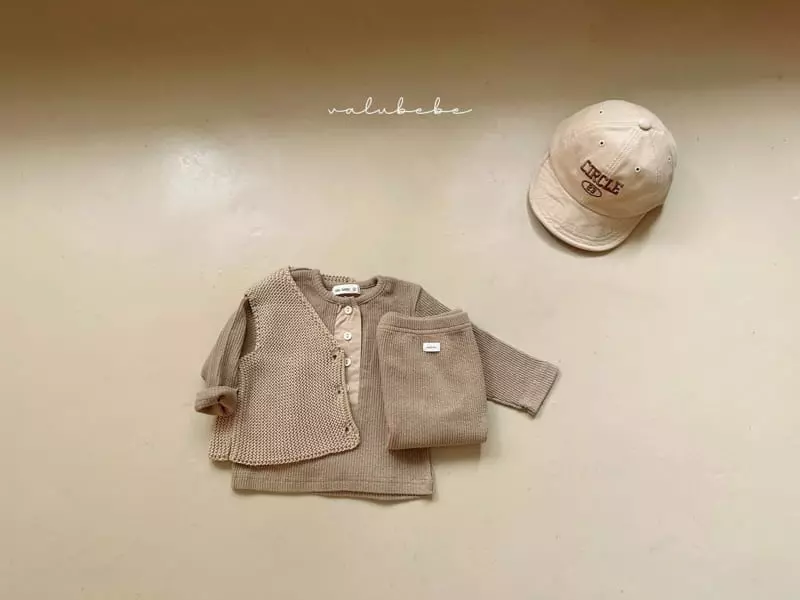 Valu Bebe - Korean Baby Fashion - #babyoutfit - Croiffle Top Bottom Set - 11