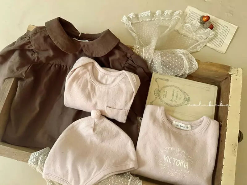 Valu Bebe - Korean Baby Fashion - #babyoutfit - Heart Jacquard Tee - 9