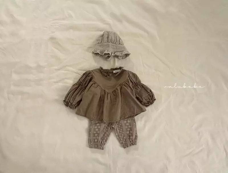 Valu Bebe - Korean Baby Fashion - #onlinebabyboutique - V Frill Blouse - 3
