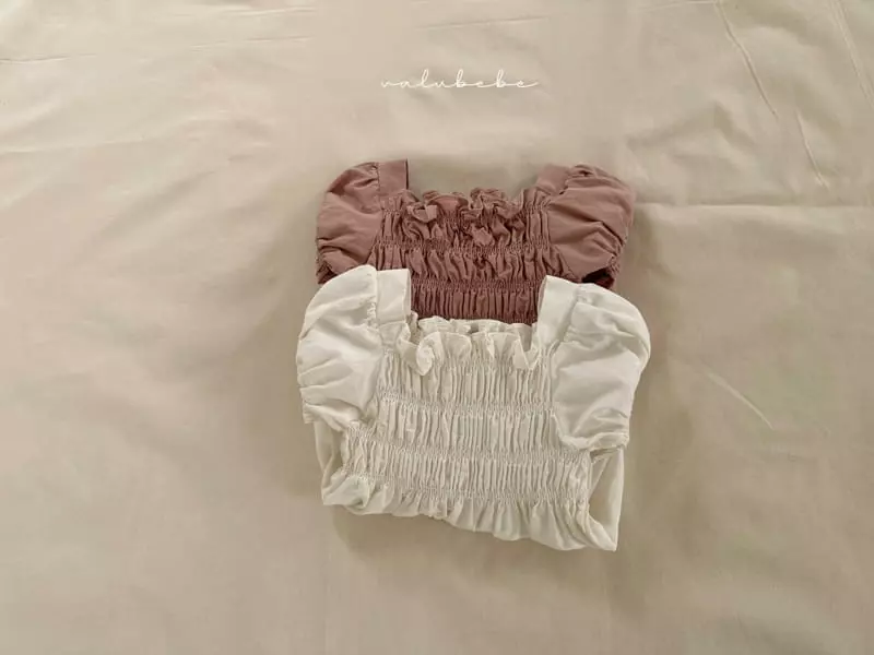 Valu Bebe - Korean Baby Fashion - #onlinebabyboutique - Smocked Bodysuit - 12