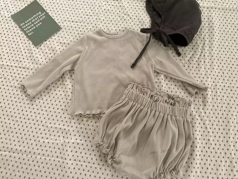Valu Bebe - Korean Baby Fashion - #onlinebabyboutique - Frill Rib Bloomer - 7
