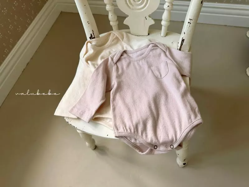 Valu Bebe - Korean Baby Fashion - #onlinebabyboutique - Heart Jacquard Bodysuit - 11