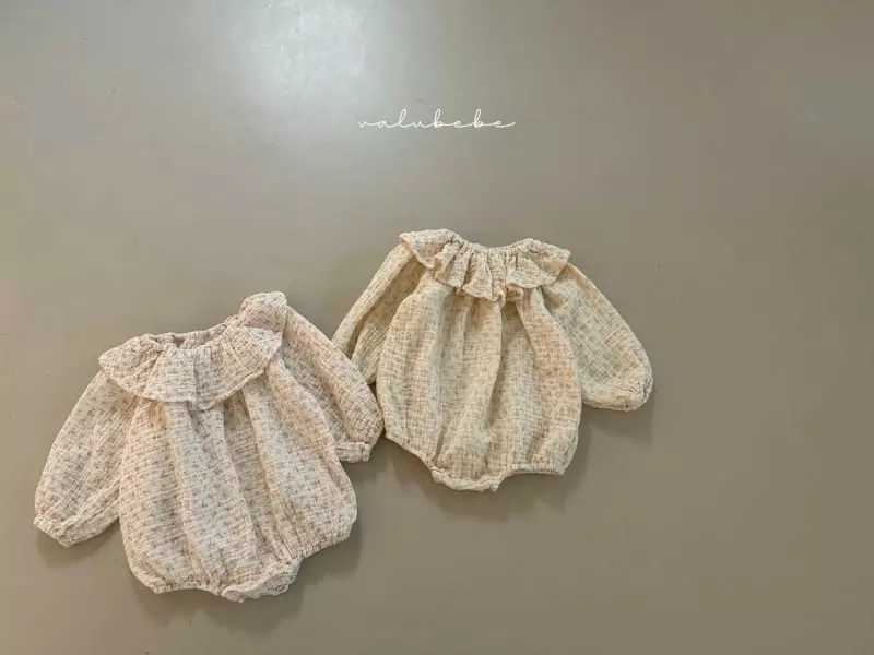 Valu Bebe - Korean Baby Fashion - #onlinebabyshop - Big Frill Flower Bodysuit - 2