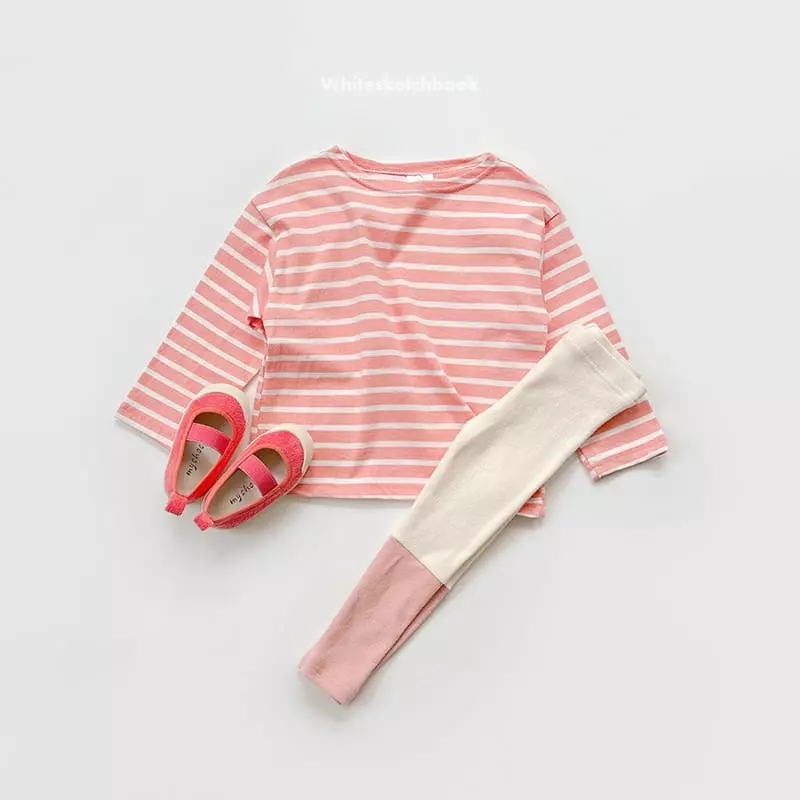 Whitesketchbook - Korean Children Fashion - #stylishchildhood - Peach Leggings - 4