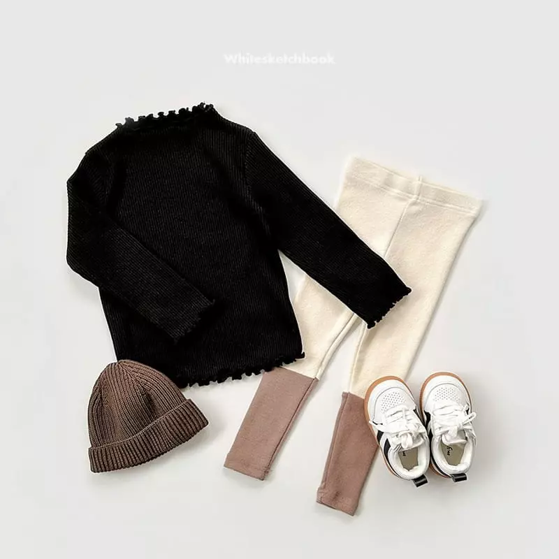Whitesketchbook - Korean Children Fashion - #kidsshorts - Peach Leggings - 9