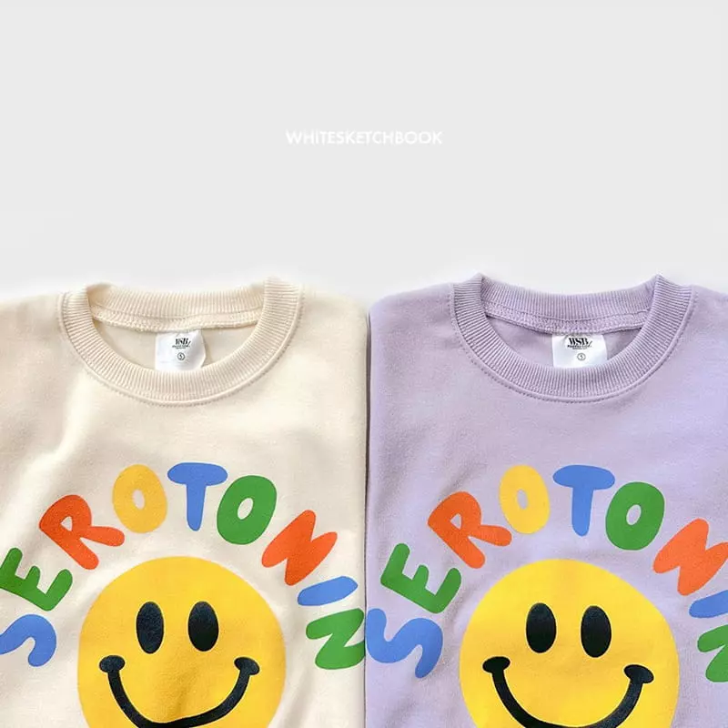 Whitesketchbook - Korean Children Fashion - #kidzfashiontrend - Smile Sweatshirt Set
