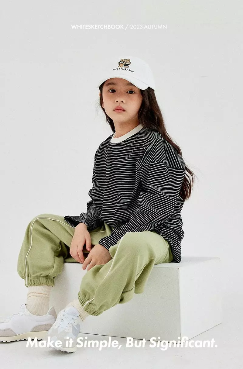 Whitesketchbook - Korean Children Fashion - #prettylittlegirls - Pping Stripes Pants - 9