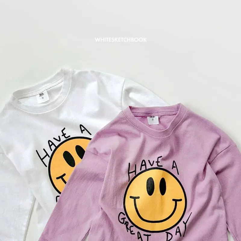 Whitesketchbook - Korean Children Fashion - #prettylittlegirls - Good Day Tee