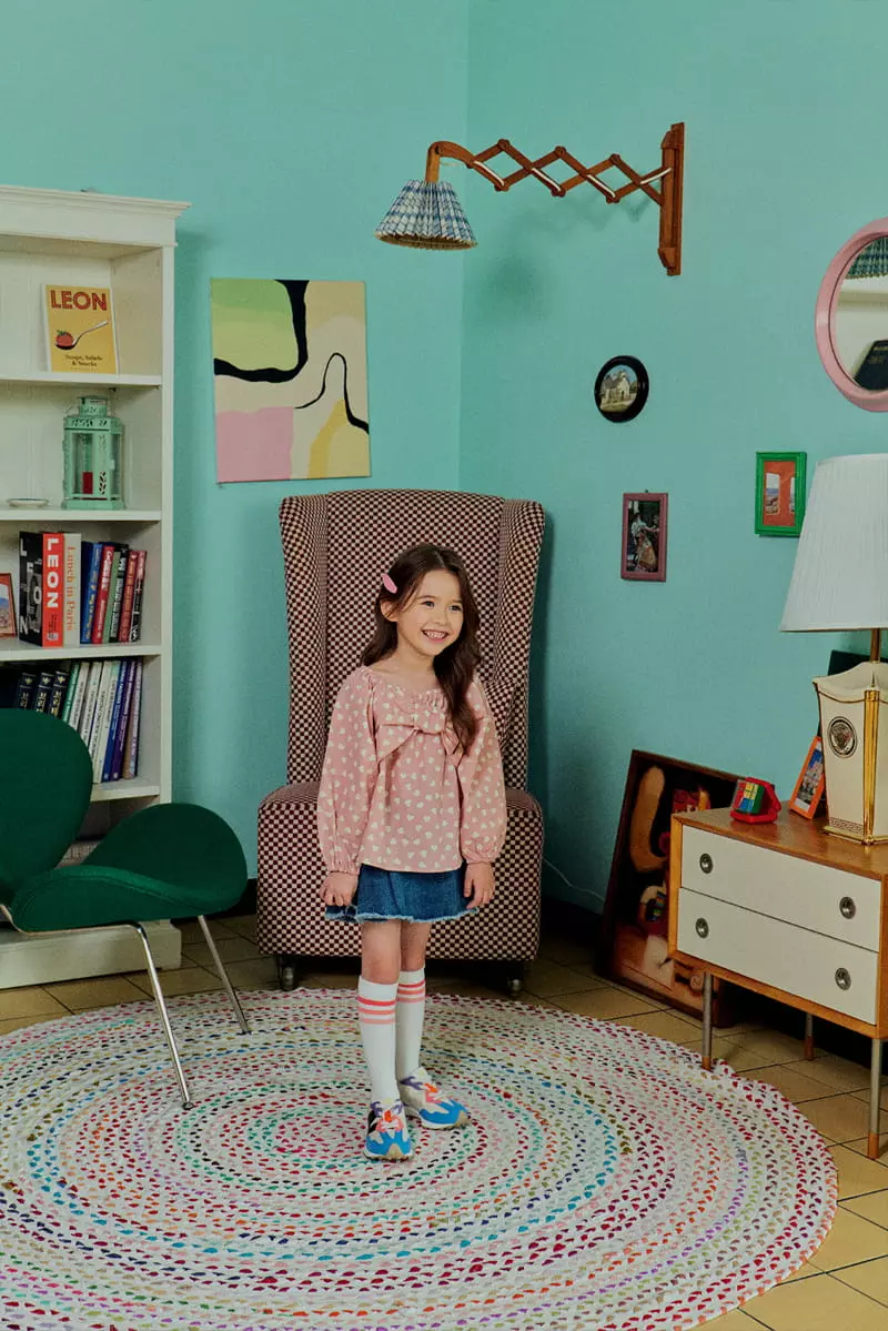 1St Blue - Korean Children Fashion - #Kfashion4kids - Ribbon Blouse - 11