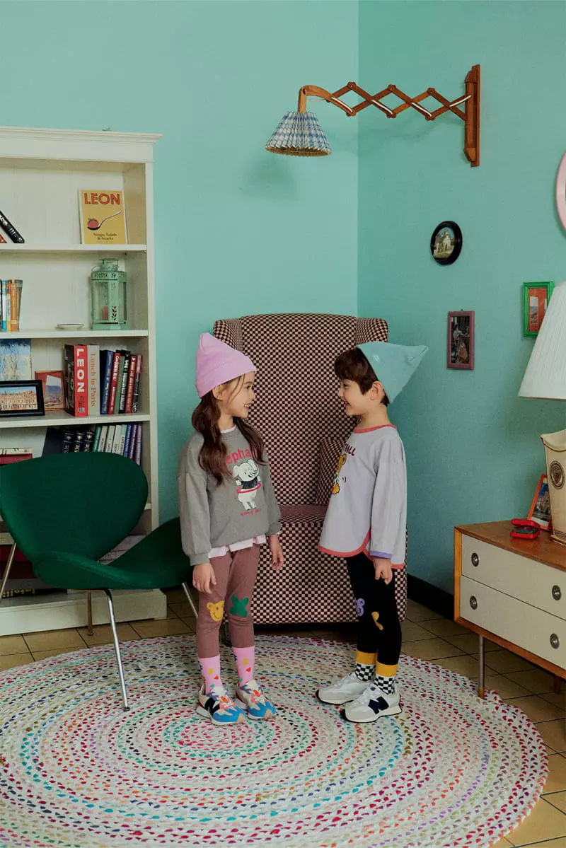 1St Blue - Korean Children Fashion - #Kfashion4kids - Hola Animal Tee - 9