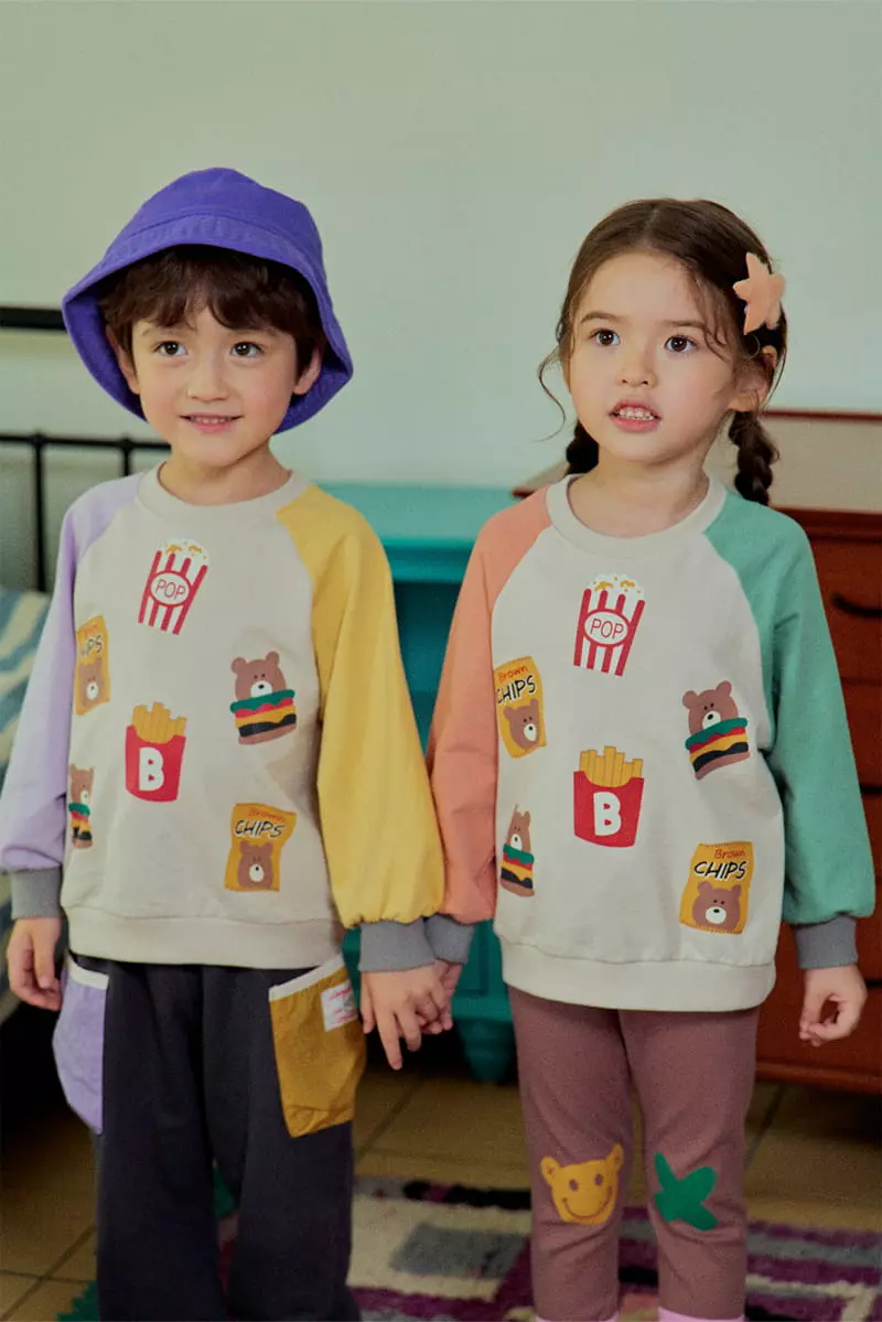 1St Blue - Korean Children Fashion - #Kfashion4kids - Fast Food Sweatshirt - 7