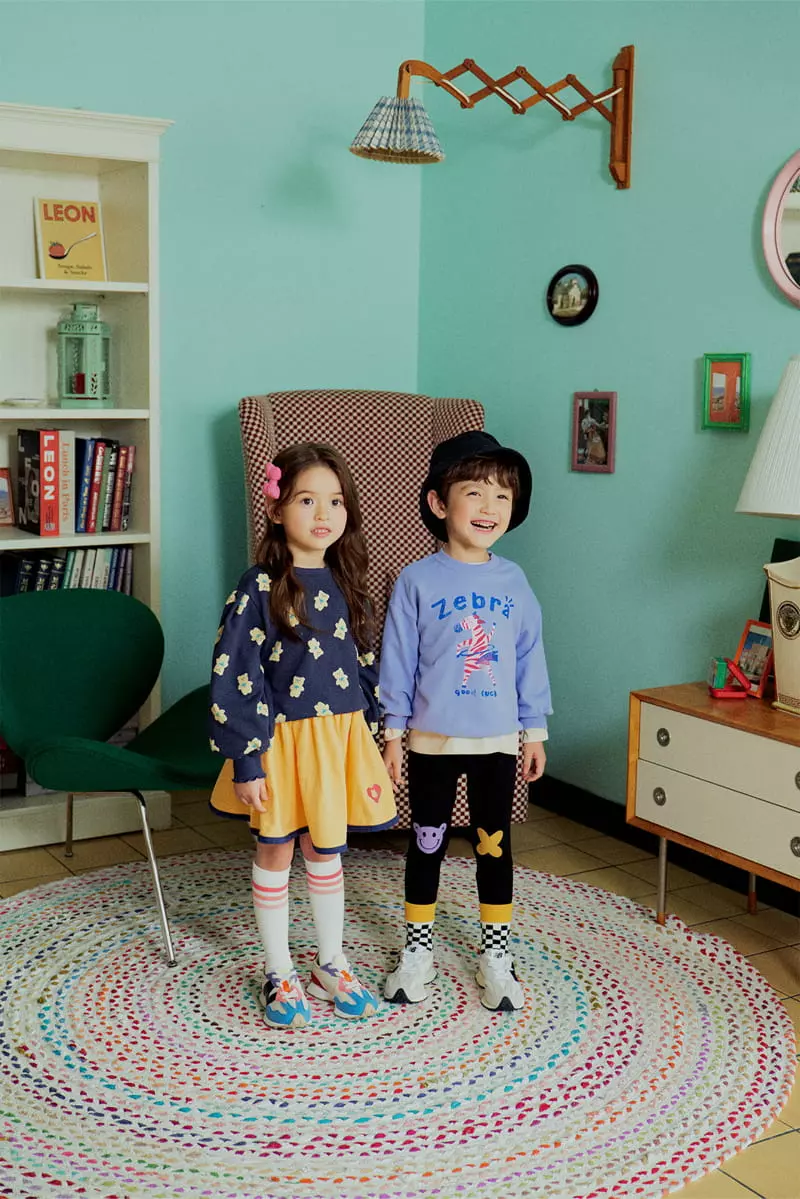 1St Blue - Korean Children Fashion - #designkidswear - Hola Animal Tee - 3
