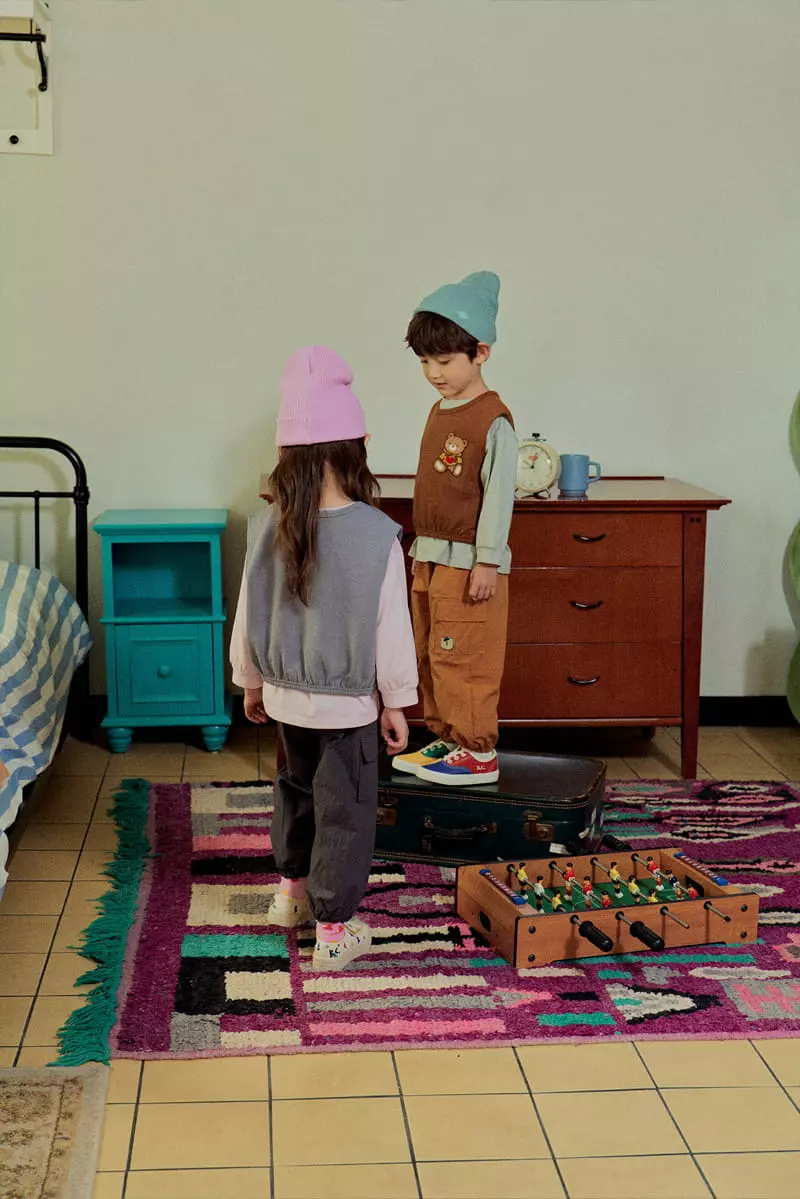 1St Blue - Korean Children Fashion - #fashionkids - Band Cargo Pants - 9