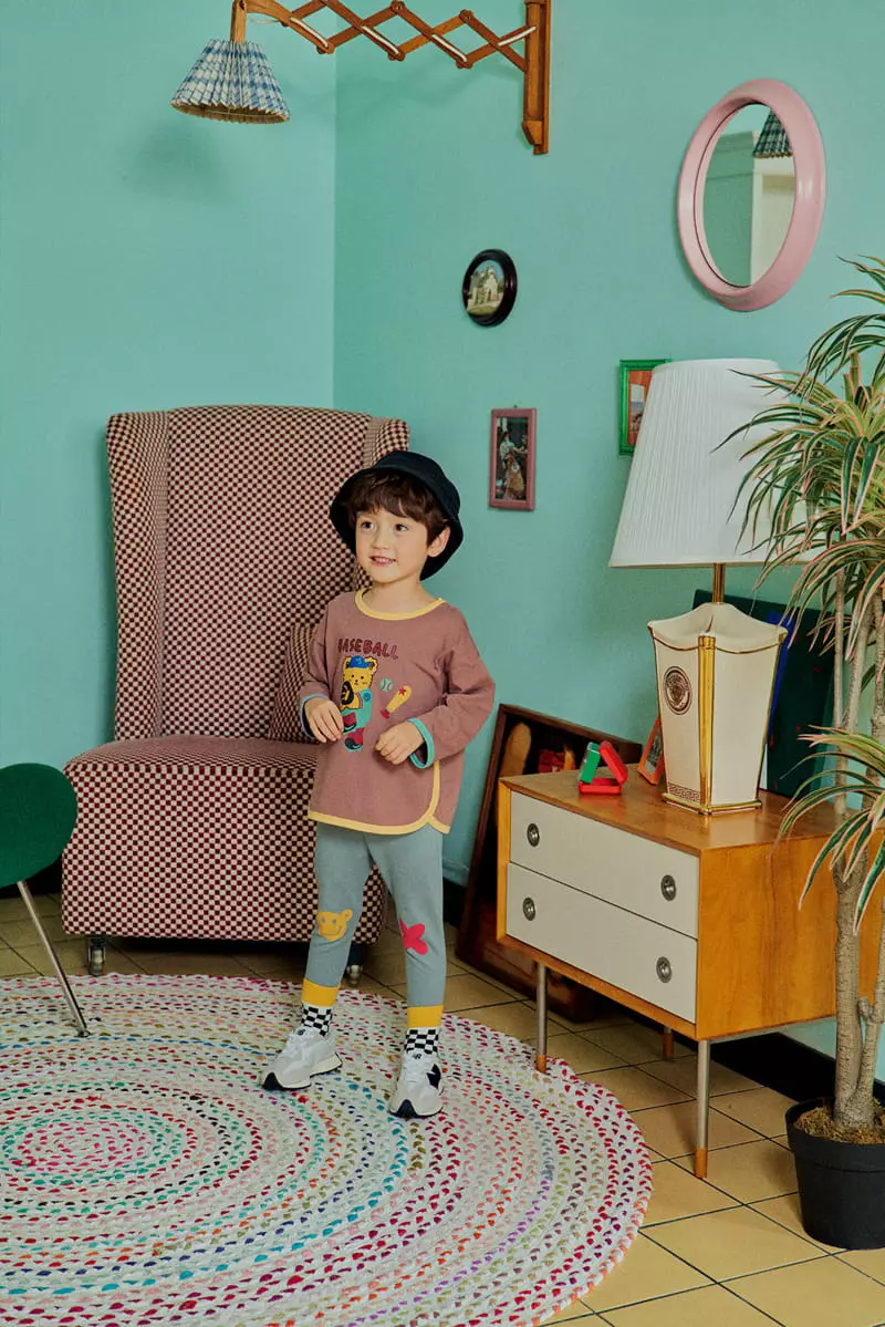 1St Blue - Korean Children Fashion - #fashionkids - Bear Sticky Pants