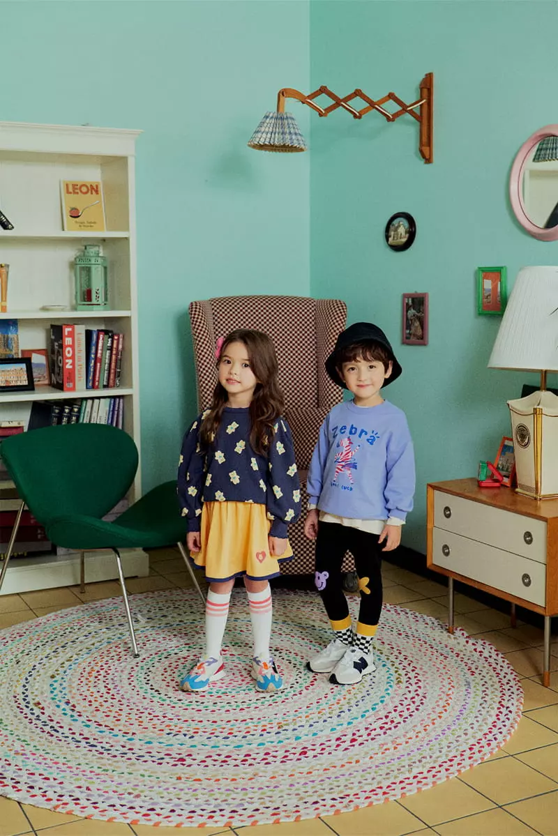 1St Blue - Korean Children Fashion - #fashionkids - Hola Animal Tee - 5