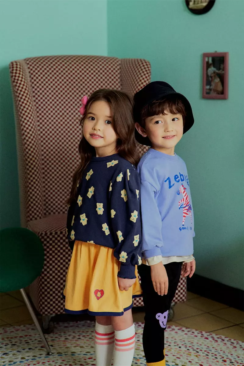 1St Blue - Korean Children Fashion - #kidsstore - Hola Animal Tee - 7