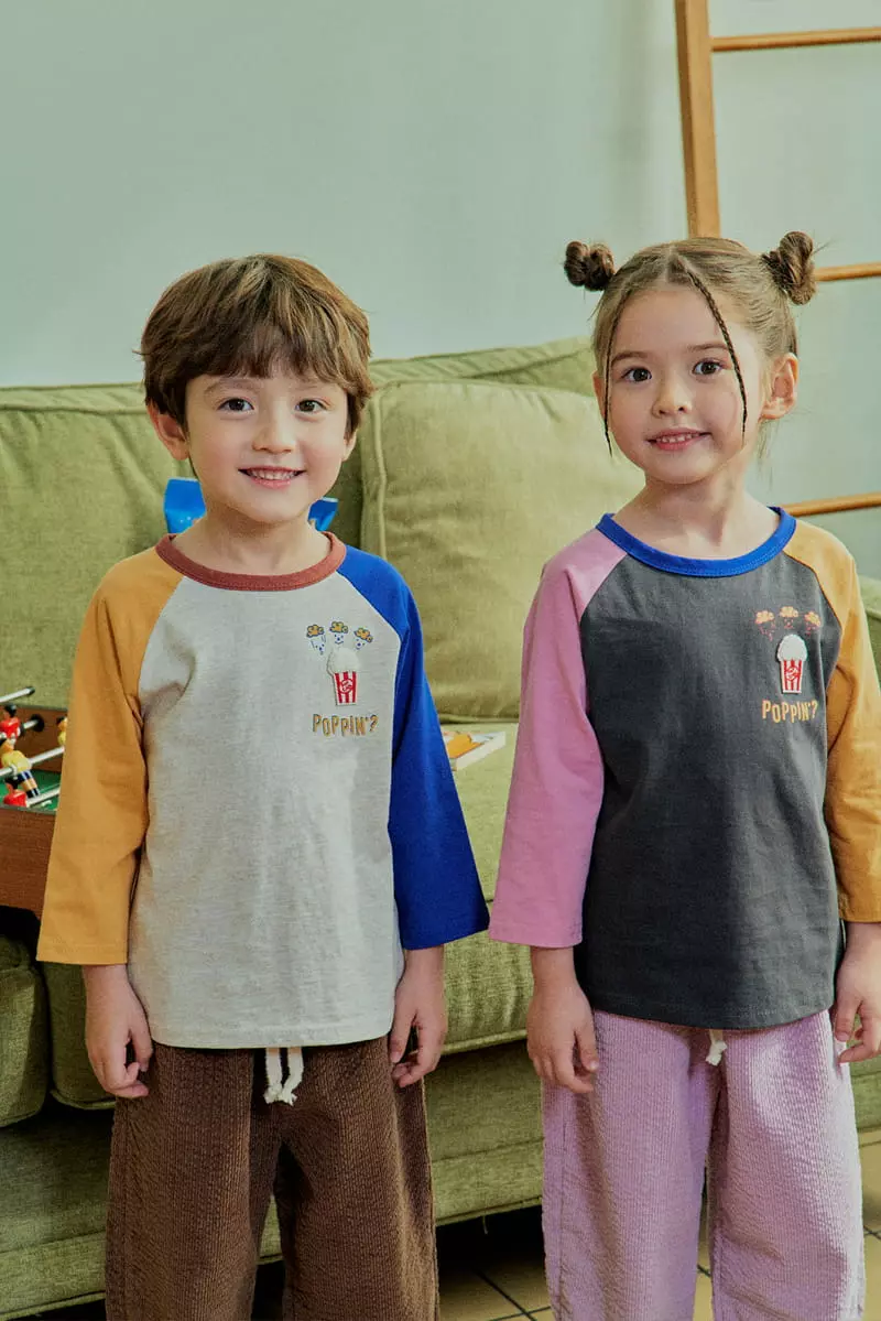 1St Blue - Korean Children Fashion - #kidzfashiontrend - Popcorn Embrodiery Tee - 5