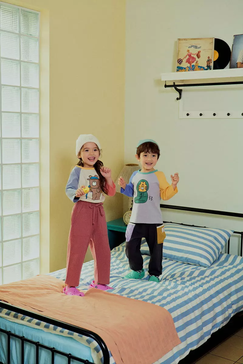 1St Blue - Korean Children Fashion - #littlefashionista - Fall Camping Tee - 5