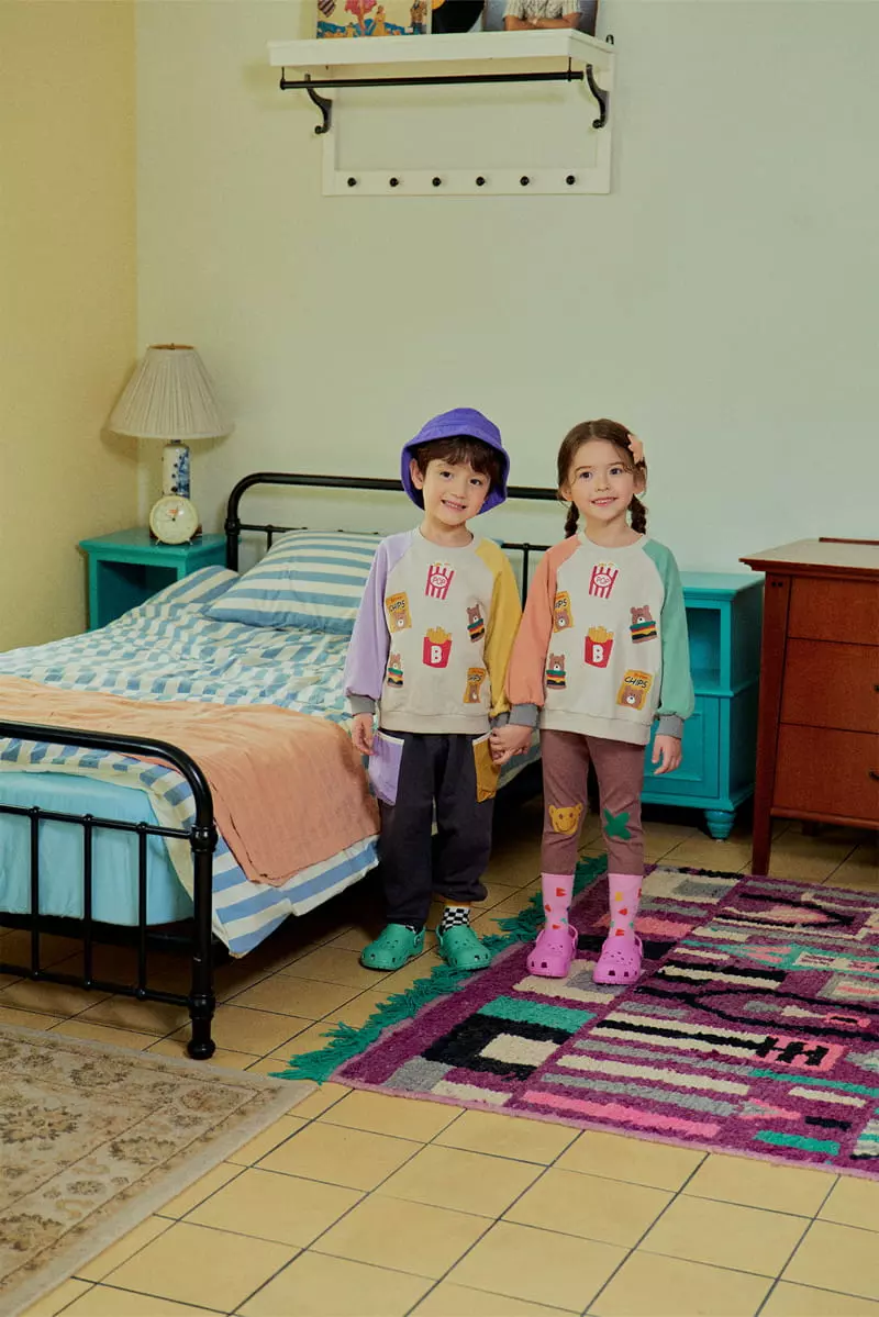 1St Blue - Korean Children Fashion - #magicofchildhood - Fast Food Sweatshirt - 9
